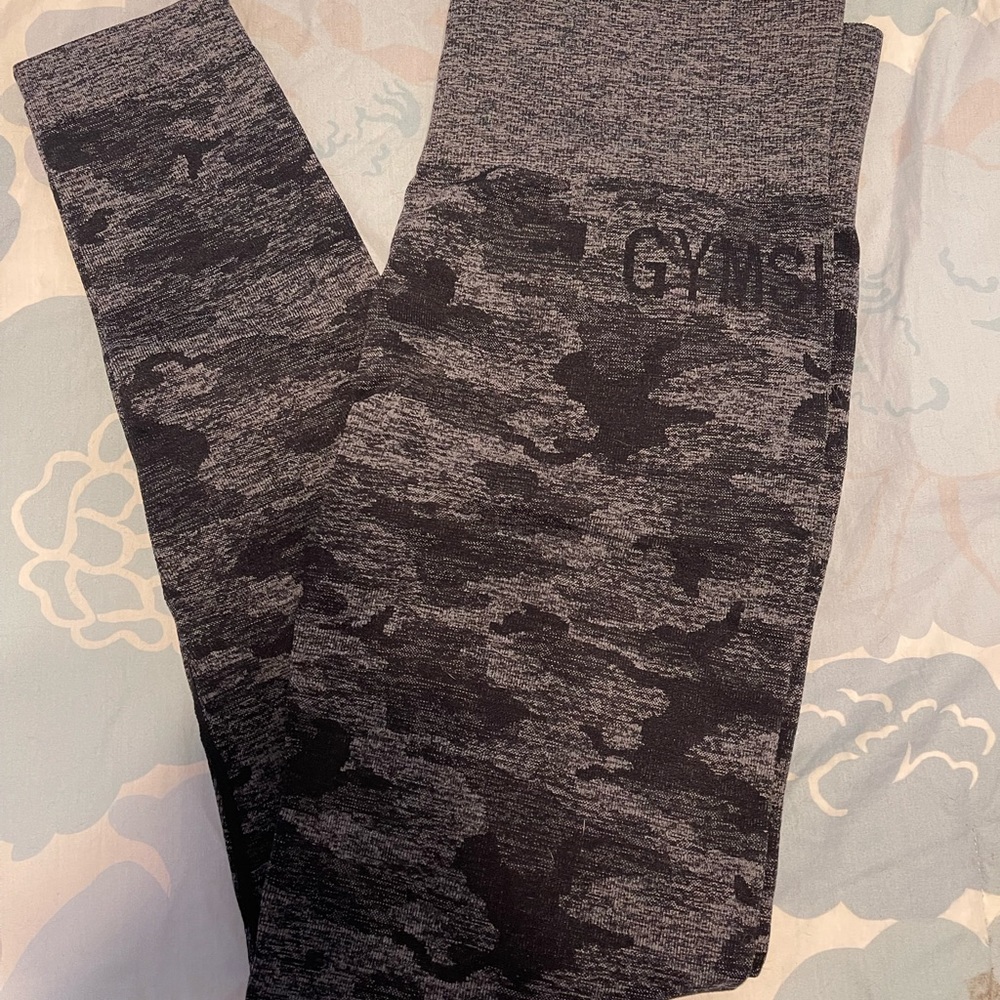 Gymshark Camo Seamless Size Medium Black